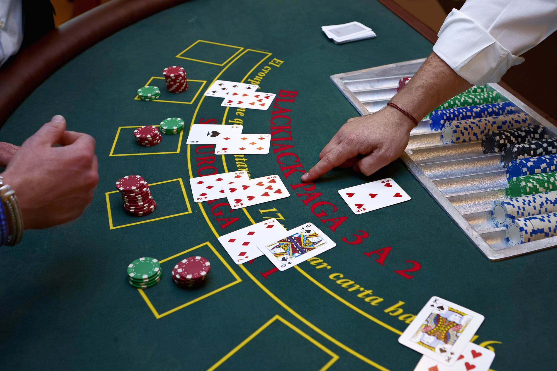 Tabla de blackjack: saber cuándo apostar