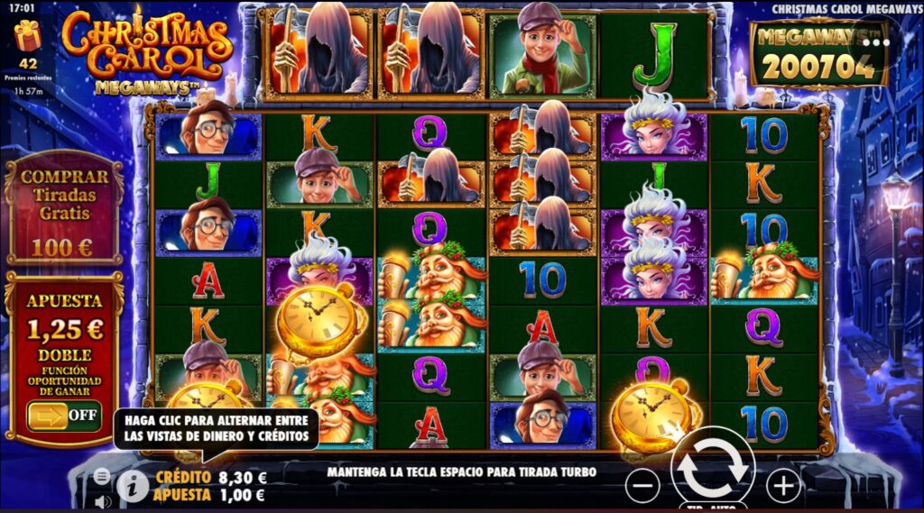 3 Slots que jugarás esta navidad - Christmas Carol F2 - CasinoBarcelona.es