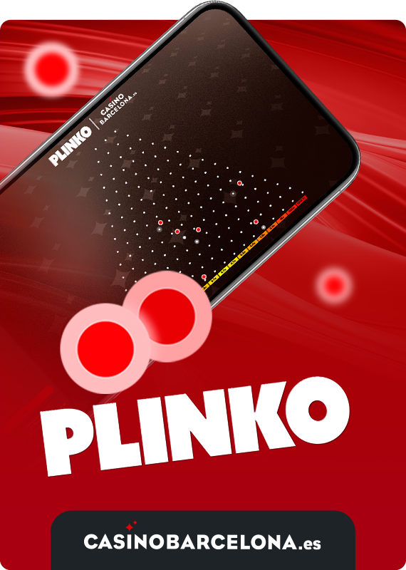 Captura de pantalla del juego Plinko en la app móvil de Casino Barcelona